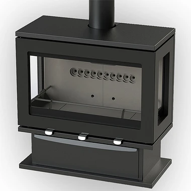 Charlton & Jenrick Purevision LPV8 houtkachel op voetstuk