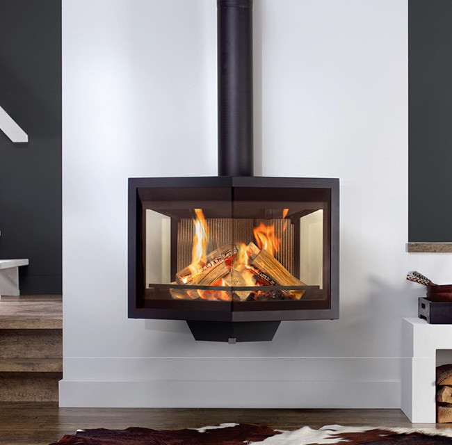 Hangende houtkachel Wanders