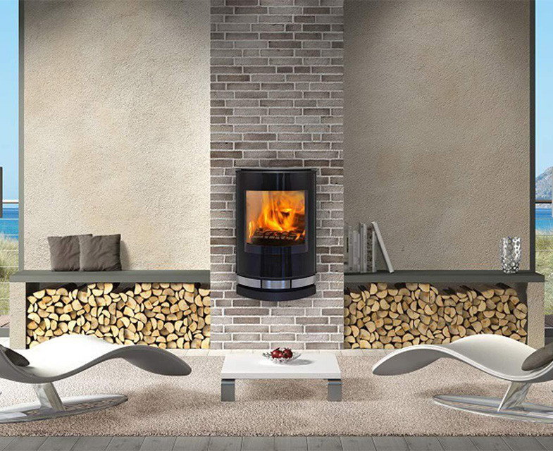 Hangende houtkachel Jydepejsen